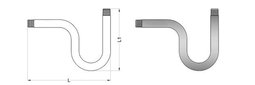 Pipe Gauge 90° Syphon Main View